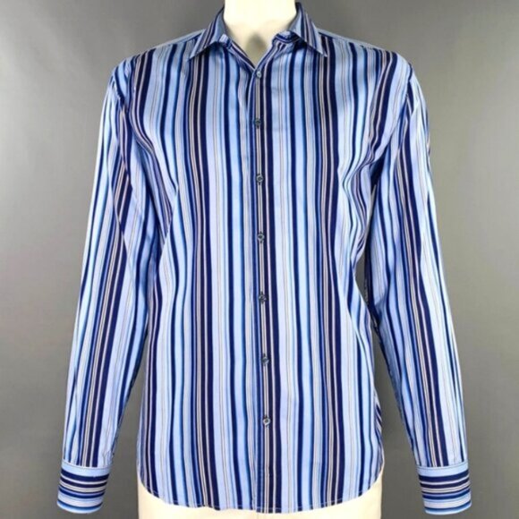 Bugatchi Other - Bugatchi Premium Preppy Bloke Blokecore Striped Nautical Old Money Shirt L